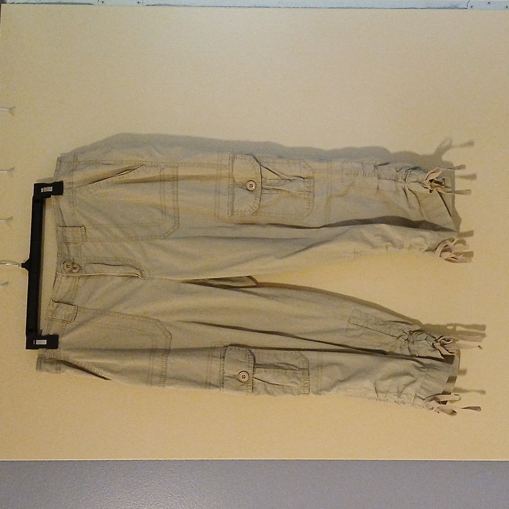 Women's Casual Cargo Pants - Tan